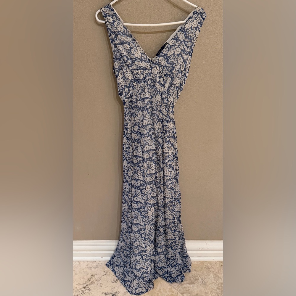 Polo Ralph Lauren Boho Dainty Floral Crinkle Maxi Dress